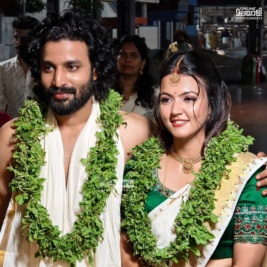 Dum..dum..dum…Aparna Das wedding clicks with Manjummal Boys actor.!-oneindia news