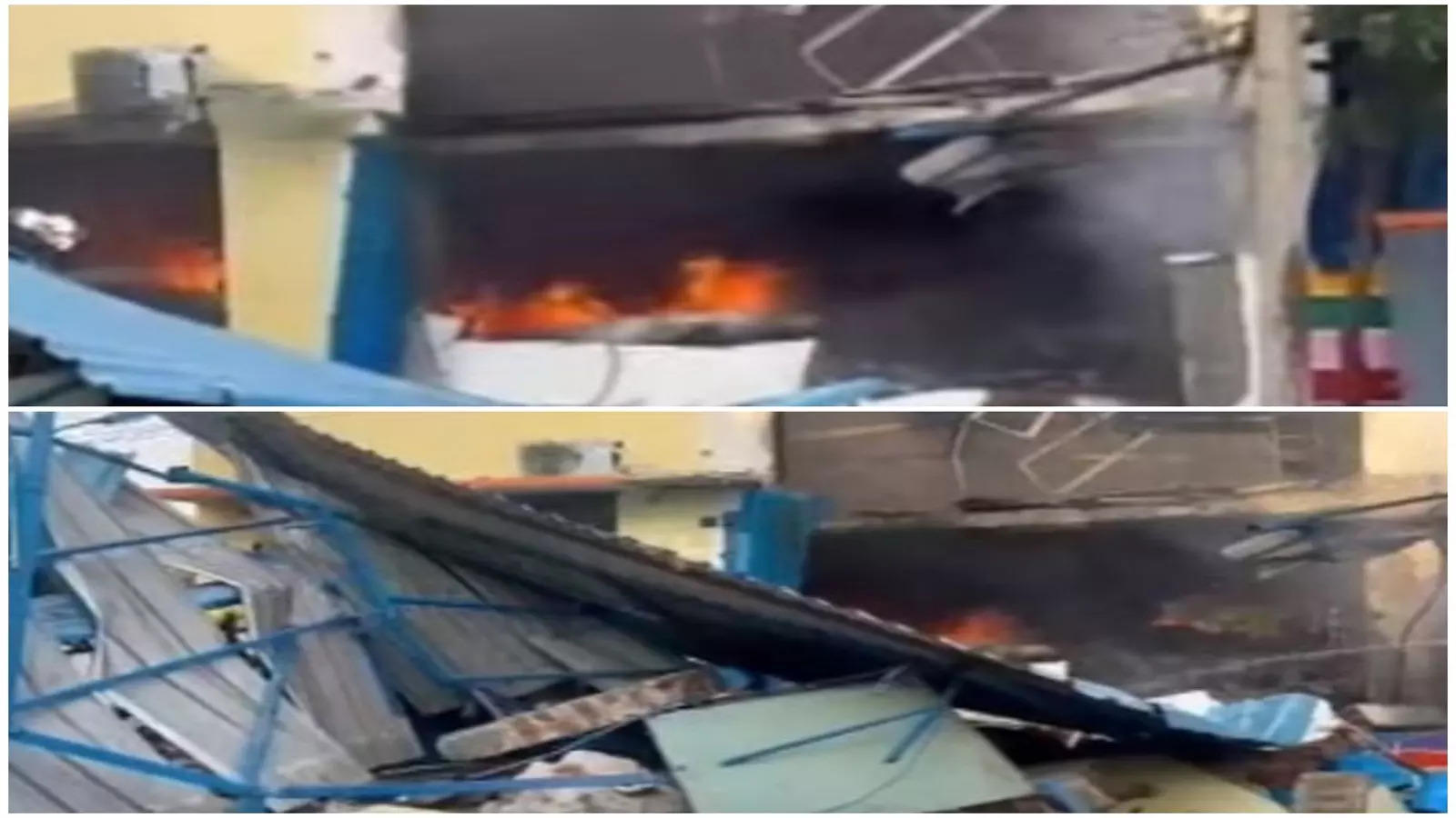 Paint Factory Fire Accident, Terrible in Thiruvallur: Fire accident in the paint factory... Rescue work is intense!  - paint factory fire accident in tiruvallur-oneindia news