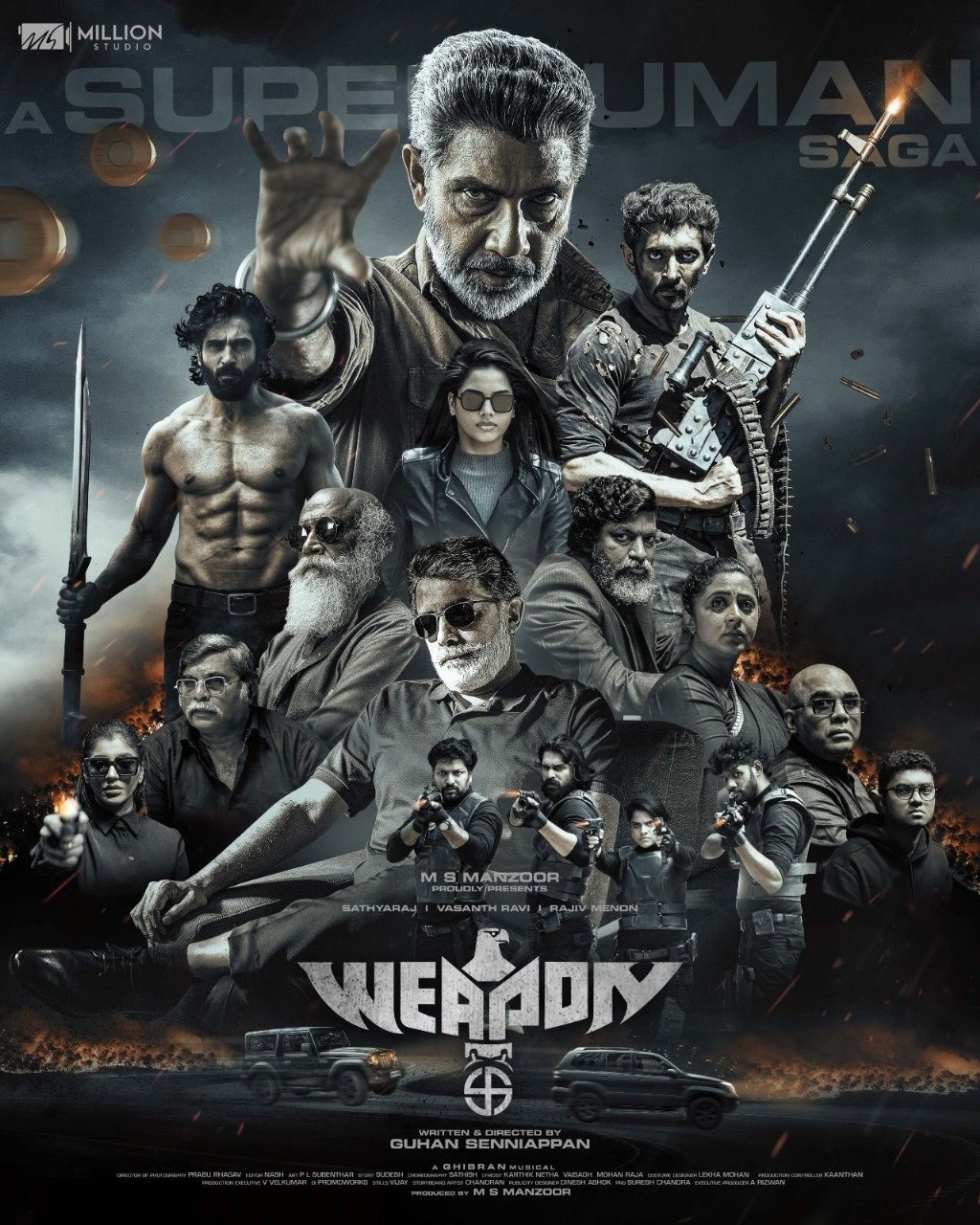 Sathyaraj, Vasant Ravi Starrer 'Weapon'....New Release Date Announced!-oneindia news