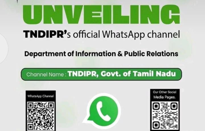 New WhatsApp Channel to Know Government Schemes – Tamilnadu Govt-oneindia news