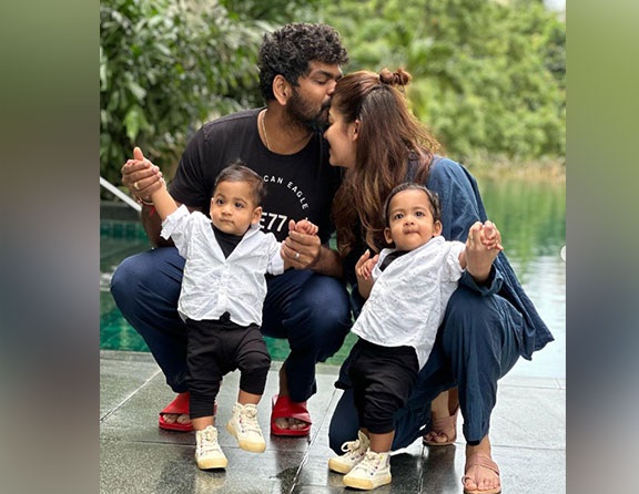 Troubled trouser.. Nayantara sitting like a monkey on her husband's chest..!  Viral video..!-oneindia news